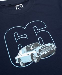 Aston Martin DB5 Inspired - Navy T-shirt - AceTee by 66 Clothing