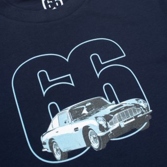 Aston Martin DB5 Inspired - Navy T-shirt - AceTee by 66 Clothing