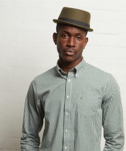 Gabicci Frazier Gingham Button Down Long Sleeve Shirt In Ivy