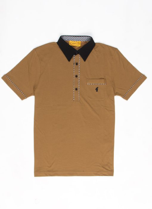 Modshoes-Gabicci-Patrick-Polo-in-Nutmeg-01