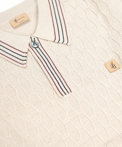 Gabicci Milton Linen -  Long Sleeve Polo