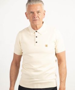 Gabicci Jackson Cream - Short Sleeve Polo