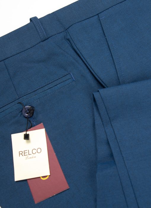 Two Tone Tonic Blue Trousers - Relco - Mod Ska Skinhead - Image 2