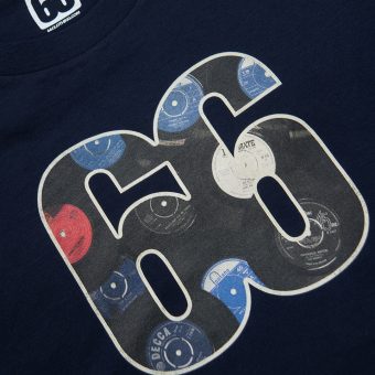 66 Clothing No.1s From 1966 AceTee - Navy Music T-Shirt