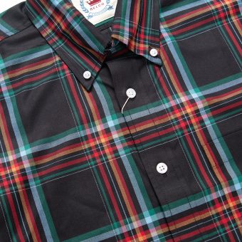 Black Short Sleeve Button Down Shirt - Relco