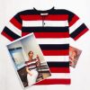 The Weller 82 - Red White Blue Stripe Knit Henley By 66 Clothing