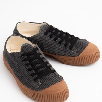 The 66 Mateo In Graphite Cord Shoes - by Modshoes