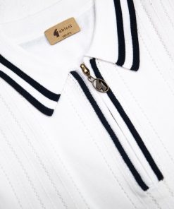 Gabicci Johnson White - Short Sleeve Knit Polo
