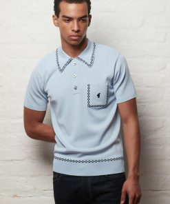 Gabicci Alexander Surf - Short Sleeve Knit Polo