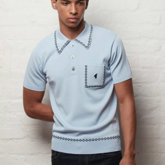 Gabicci Alexander Surf -  Short Sleeve Knit Polo