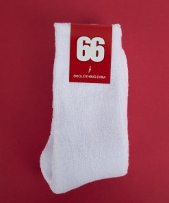 White Terry Towelling Socks Mens Size 6-10 - Mod Ska 80s Skinhead Style