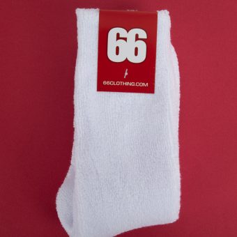 White Terry Towelling Socks Mens Size 6-10 - Mod Ska 80s Skinhead Style