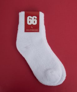 White Terry Towelling Socks Womens Ankle Size 3-6 - Mod Ska 80s Skinhead Style