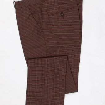 Brown Check Trousers - Relco - Mod Ska Skinhead