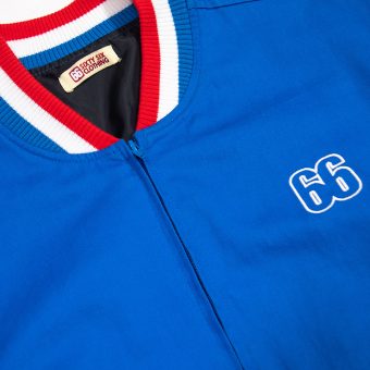 66 Clothing The Alf - 1966 World Cup Final Alf Ramsey Inspired - Mid Blue Training Monkey Jacket