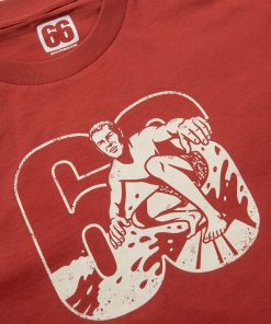 66 Clothing Surfer Guy 66 AceTee - Earth Red T-shirt