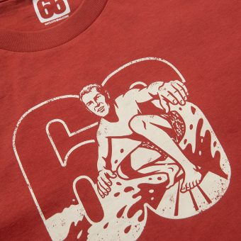 66 Clothing Surfer Guy 66 AceTee - Earth Red T-shirt