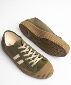 The Dewey In Green & Cream - Mens Summer Shoes