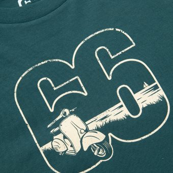 66 Clothing Coastal Vespa AceTee - Racing Green T-shirt