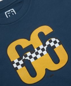 66 Clothing Yellow Taxi Designed By Terry Rawlings AceTee - Petrol Blue T-shirt