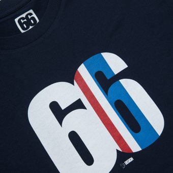 66 Clothing Buckler Stripe Designed By Terry Rawlings AceTee - Navy T-shirt