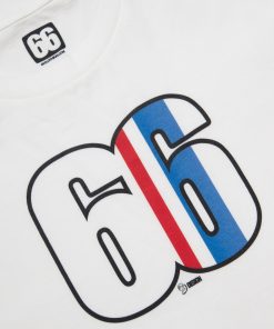 66 Clothing Buckler Stripe Designed By Terry Rawlings AceTee - White T-shirt