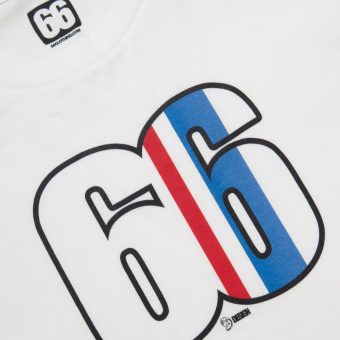 66 Clothing Buckler Stripe Designed By Terry Rawlings AceTee - White T-shirt