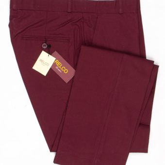 Burgundy StaPress Trousers - Relco - Mod Ska Skinhead