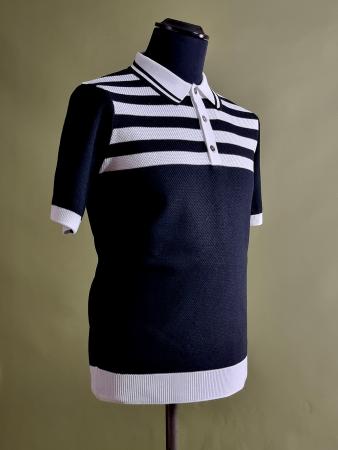 66-Clothing-Terry-Hall-Inspired-The-Specials-Two-Tone-Ska-Polo-in-Black-and-white-waffle-05