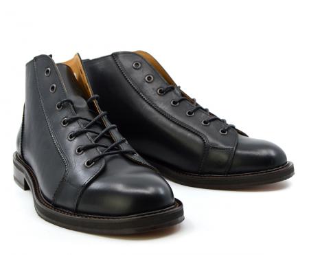 Black Monkey Boots Version 4 – New Leather Upper – Leather Sole – Mod Shoes