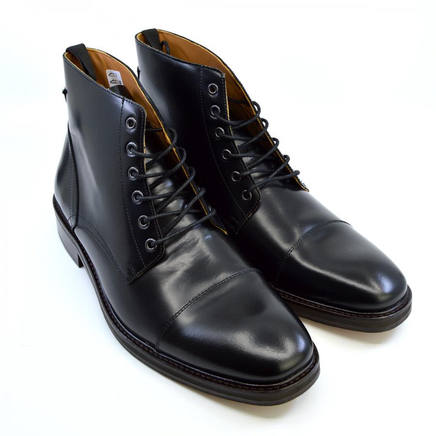 The Arthur – Black Capped Derby Boots – Peaky Blinders Inspired – Mod Shoes