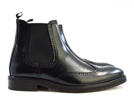The Thomas – Black Dealer Boots – Peaky Blinders Inspired – Mod Shoes
