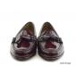 mod shoes ladies leather soled tassel loafer oxblood burgundy LaBelle 10