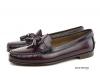 mod shoes ladies leather soled tassel loafer oxblood burgundy LaBelle 04